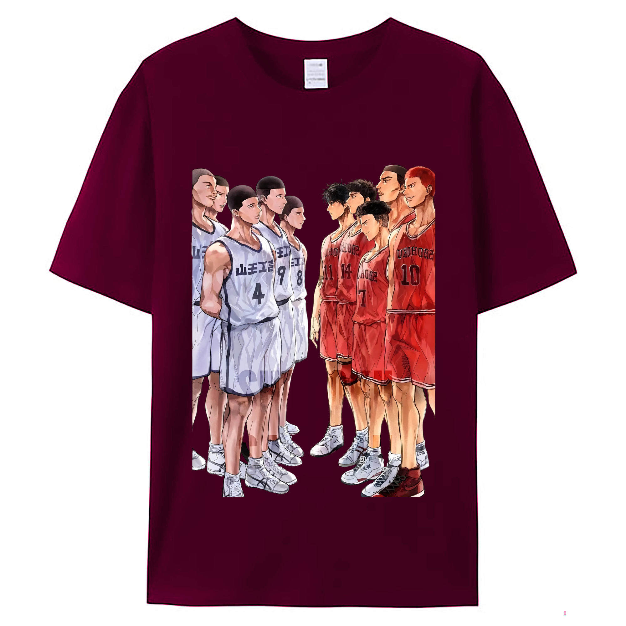 （画像用） SLAM DUNK／スラムダンク レディースカジュアルプリントTシャツ（綿100％）
